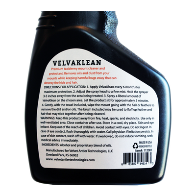 VelvaKlean - Velvet Antler & Mount Cleaner